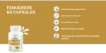 Fenugreek Capsules - 60 capsules - Image 2