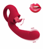 Vaginal Vibrator Tongue Licking G-spot Stimulation Dildo - Sex Toys Sri Lanka