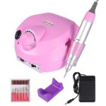 Nail Drill Electric for Acrylic Nails, Acrylic Nail Drill Pedicure Manicure Kits File Drill Bits with 6pcs - Image 8