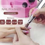 Nail Drill Electric for Acrylic Nails, Acrylic Nail Drill Pedicure Manicure Kits File Drill Bits with 6pcs - Image 7