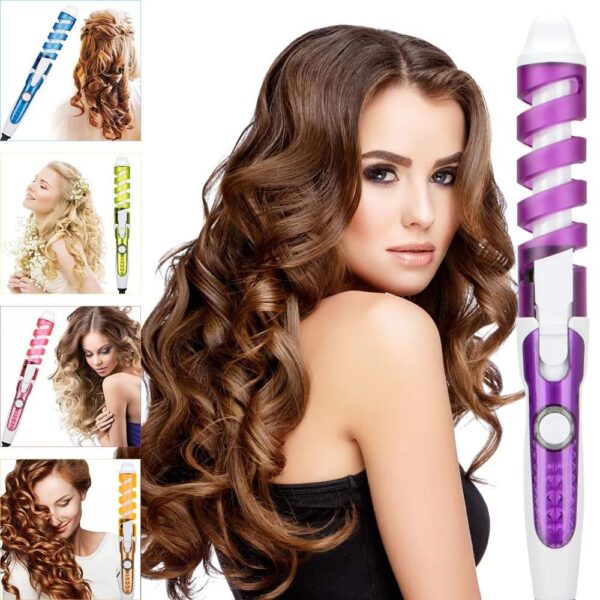 HAIR CURLER PROFESSIONAL ELECTRIC SALON CERAMIC HAIR CURLING IRON PORTABLE MAGIC WAVER HAIR STYLING TOOLS