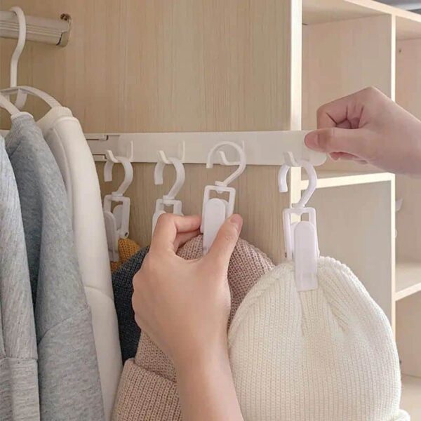 Storage Hook Multifunctional Hanger Hook Folding Anti-skid Rotate Hanger Anti-skid Multifunction Clothes Hanger Hook For kitchen Bedroom