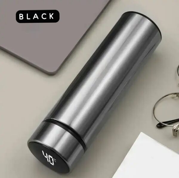 Electronic temperature display vacuum flask stainless steel smart water