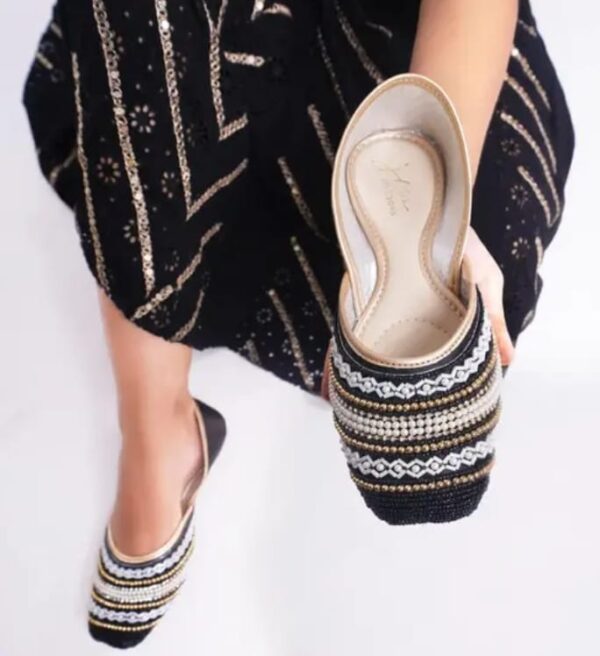 Stylish Embroidered Jutti For Women Stone Work Shoe