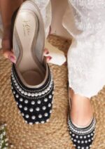 Stylish Embroidered Jutti For Women Stone Work Shoe - Buy Trendy Shoes in Sri Lanka at Best Price