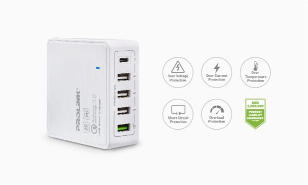 Prolink 5-port 60W USB charger