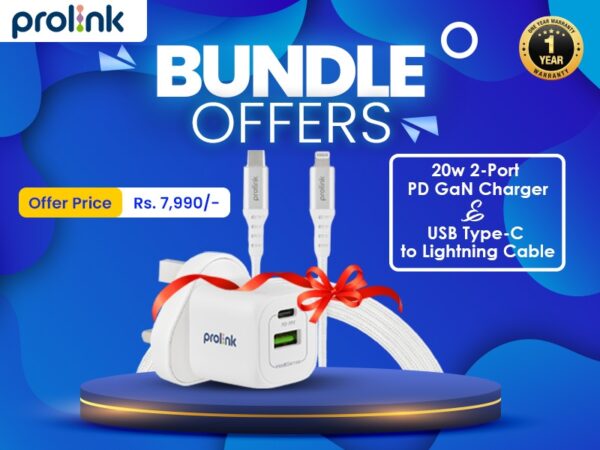 Special Combo Offer ( 20W GaN Charger & USB-C to Lightning Cable)