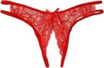 Women Sexy Lace Open Crotch Pantie - Image 5