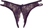Women Sexy Lace Open Crotch Pantie - Image 4