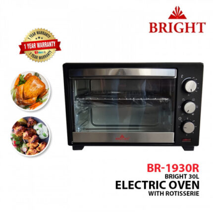 Bright 38L Electric Oven plus Rotisserie – BR-1938R