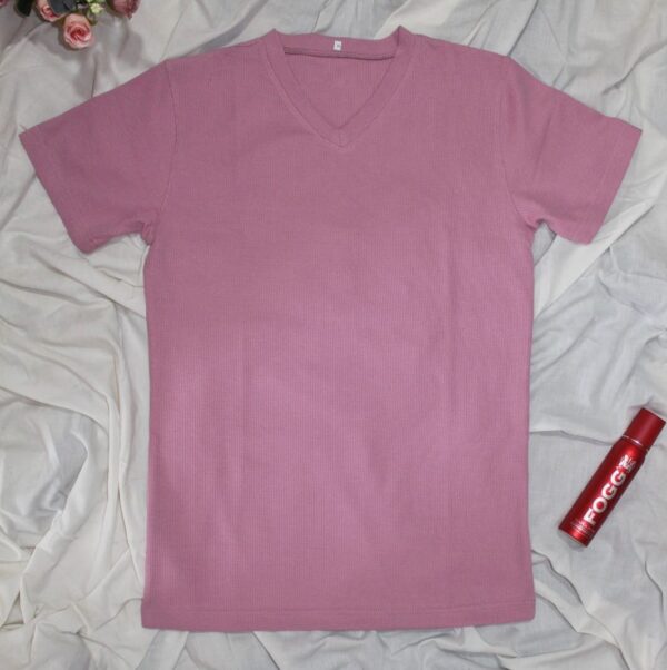 Raffle V Neck light puple unisex T-shirts