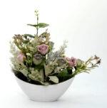 Petals of Paradise Silk Roses Vase Real Touch, Fake Roses, Silk Flower Arrangements for Home ,Office Parties, Gift Wedding Decoration