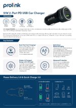 Prolink 51W 2-port PD USB Car Charger - Image 8