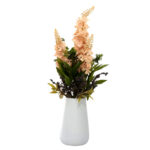 Queen’s Bud Silk Roses Vase Real Touch, Fake Roses, Silk Flower Arrangements for Home ,Office Parties, Gift Wedding Decoration