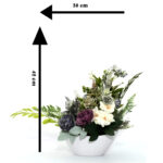 Spring Bird Silk Roses Vase Real Touch Silk Flower Arrangements for Home ,Office Parties, Gift Wedding Decoration - Image 2