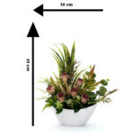 Spring Bird Silk Roses Vase Real Touch Silk Flower Arrangements for Home ,Office Parties, Gift Wedding Decoration - Image 2