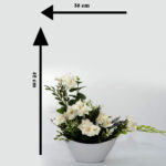 Spring Bird Silk Roses Vase Real Touch Silk Flower Arrangements for Home ,Office Parties, Gift Wedding Decoration - Image 2