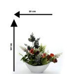 Petals of Paradise Silk Roses Vase Real Touch, Fake Roses, Silk Flower Arrangements for Home ,Office Parties, Gift Wedding Decoration - Image 2