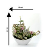 Petals of Paradise Silk Roses Vase Real Touch, Fake Roses, Silk Flower Arrangements for Home ,Office Parties, Gift Wedding Decoration - Image 2