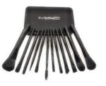 MAC- 24 Pcs Makeup Brushes set With Leather Pouch