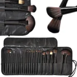 MAC- 24 Pcs Makeup Brushes set With Leather Pouch - Image 4