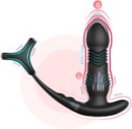 "Sex toy: Vibrator for Men with 10 Vibrations, Shock Function, Prostate Stimulation, Vibration with Cock Ring"