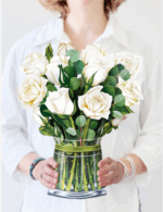 Gift A Bouquet Of White Roses, A Symbol of Purity Forever Valentine’s Day, Roses Forever for Women 10 White Roses - Image 3