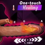Realistic Vibrating Thrusting Dildo Vibrator Adult Sex Toy for Women - 8.5" Heating Dildo with Strong Suction Cup - SEO-friendly alt text