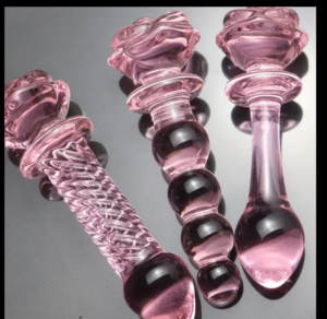 Crystal Flower Shape Glass Butt Plug - Best Price for Dildo in Sri Lanka