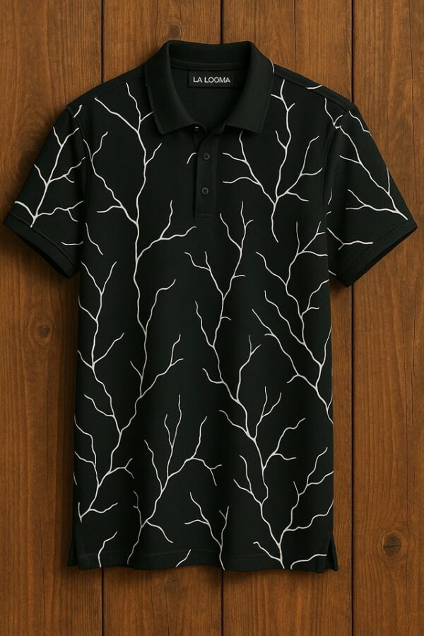 Bullet Material Men Printed Collar T shirts