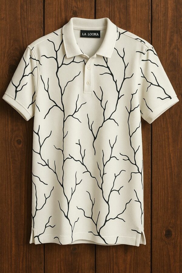 Bullet Material Men Printed Collar T shirts