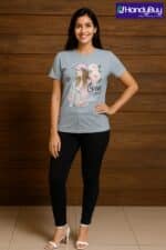 Ladies Baggy Printed T-shirt