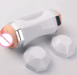 2 in 1 Double cup Vibrate Masturbation sex toy - Image 2