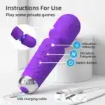 Sex Toys vibrator wand - Vibrator adult toys with 20 Vibration Modes & 8 Speeds, Vibrator wand female sex toy - Image 7