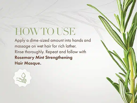 Mielle Rosemary Mint Strengthening Shampoo 355ml - Image 2