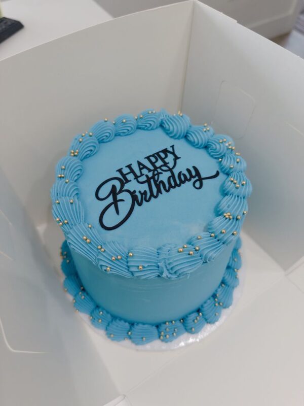 Blue Birthday Cake – Ribbon