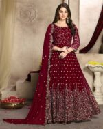 Georgette Mehendi Sangeet Salwar Kameez