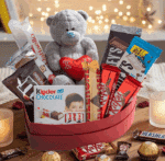 Sweetheart Cuddle Box With A Love Teddy And Branded Chocolates