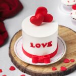 Valentines Heartfelt Red Velvet Cake