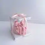 Pink bow cake