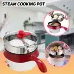Multi-functional Electric Cooker with Non-stick Surface for Convenient Cooking in Student Dorms - Image 3