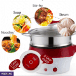 Multi-functional Electric Cooker with Non-stick Surface for Convenient Cooking in Student Dorms - Image 4