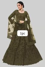 Ethereal Chain-Work Net Lehnga Choli Set with Jalar Border - Image 10